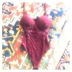 Lace body suit with padding